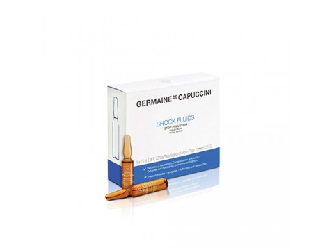 GERMAINE DE CAPUCCINI Veido ampulėsShock Fluids Stop Pollution Serum 10×1.5ml